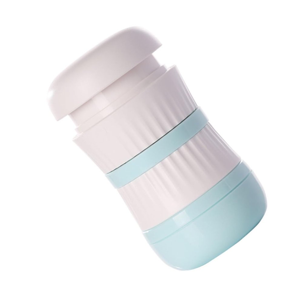 Green Portable Pill Cutter with ABS and Stainless Steel Storage Box