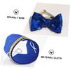 Abaodam Pet Birthday Hat and Bowtie Set - 2 Pieces in Blue view 4