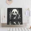 Panda with Flower Baby Blanket (30 x 40 in.) view 1