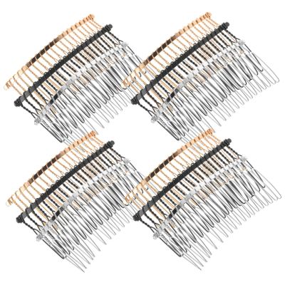 20-Tooth Metal Hair Comb for Weddings and Evening Wear
