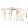 20-Tooth Metal Hair Comb for Weddings and Evening Wear view 2