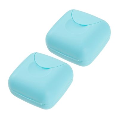 DEARMAMY Portable Heat-Resistant Plastic Storage Boxes, 2-Piece Set, for Menstrual Cups
