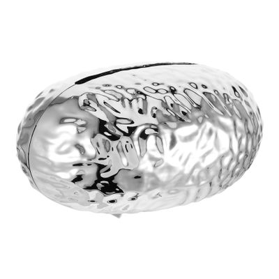 Creative Silver Egg-Shaped Plastic Tissue Box Holder