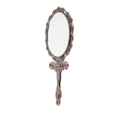 Milisten Vintage-Style Folding Metal Hand Mirror