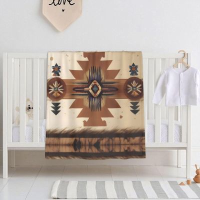 WZYCWB Baby Blanket with Indian Pattern, 30 x 40 in, Super-Soft Breathable Swaddle Blanket