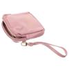 WRITWAA Small Pink PU Period Pouch with Zipper, Lightweight and Compact, for Travel and Discreet Sanitary Pad Storage view 1