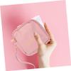WRITWAA Small Pink PU Period Pouch with Zipper, Lightweight and Compact, for Travel and Discreet Sanitary Pad Storage view 3