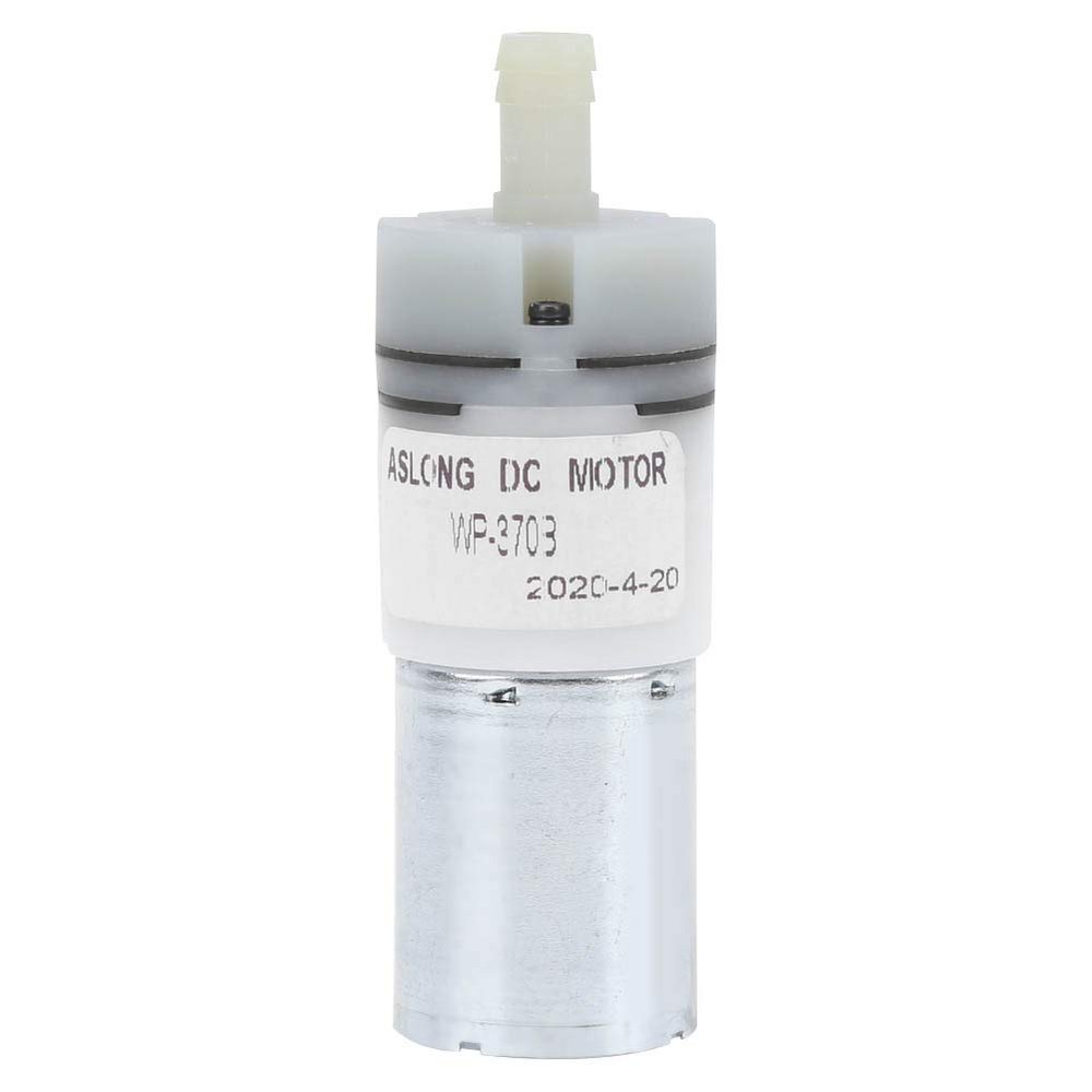 Mini DC Water Pump, Stainless Steel Micro Pump, 1.1–1.3 L/min, Compact 3.2-Inch Design