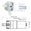 Mini DC Water Pump, Stainless Steel Micro Pump, 1.1–1.3 L/min, Compact 3.2-Inch Design view 3