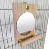 Bird Mirror with Perch for Parrots view 3