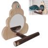 Bird Mirror with Perch for Parrots view 1