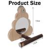 Bird Mirror with Perch for Parrots view 2