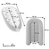 Leanbe Baby Nest 90 x 50 cm for Newborns, Cotton & Polyester, Blue/Sailboats view 4