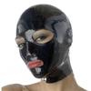 WXLPCGO Latex Rubber Mask Hood Accessory, Open Face, Back Zipper, Handmade for Cosplay Catsuit (Size: XL-70CM) view 1