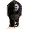 WXLPCGO Latex Rubber Mask Hood Accessory, Open Face, Back Zipper, Handmade for Cosplay Catsuit (Size: XL-70CM) view 2