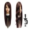 TIEOAXFT Mannequin Head with Hair and Stand, 60% Human Hair for Practice view 2