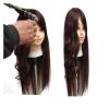 TIEOAXFT Mannequin Head with Hair and Stand, 60% Human Hair for Practice view 3