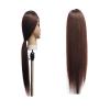 TIEOAXFT Mannequin Head with Hair and Stand, 60% Human Hair for Practice view 4