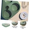 TOYANDONA Automatic Water Dispenser with Bottle and Removable Bowls for Cats and Small Dogs view 2