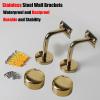 Transparent Acrylic Stair Railing Wall Mount for Hallways, Attics, Porches, and Stairs view 3