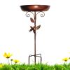 Rust-Free Vintage Metal Bird Baths view 1