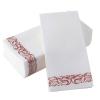 LYXYGMV 50 Linen-Feel Disposable Napkins with Built-In Cutlery Pocket, Pre-Folded, Rose Gold view 1