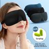 Sleep Eye Mask, 3D Contoured Light-Blocking Eye Cover, Blue, 2-Pack view 2