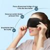 Sleep Eye Mask, 3D Contoured Light-Blocking Eye Cover, Blue, 2-Pack view 3