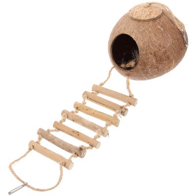 ERINGOGO Parrot Nest from Coconut Shells