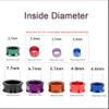 HJHLYJQBF 100-Piece Mixed-Color 8.0 mm Aluminum Bird Bands, Closed Rings view 2