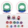 HJHLYJQBF 100-Piece Mixed-Color 8.0 mm Aluminum Bird Bands, Closed Rings view 3