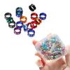 HJHLYJQBF 100-Piece Mixed-Color 8.0 mm Aluminum Bird Bands, Closed Rings view 4