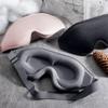 3D Eye Masks for Travel and Sleep, Portable, Soft Memory Foam, Gray, 3-Pack view 2