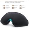 3D Eye Masks for Travel and Sleep, Portable, Soft Memory Foam, Gray, 3-Pack view 4