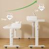 Overbed Table with Wheels, Height-Adjustable, Portable Bedside Table view 3