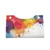 PU Leather Tissue Box Cover with Watercolor Splatter Design view 2