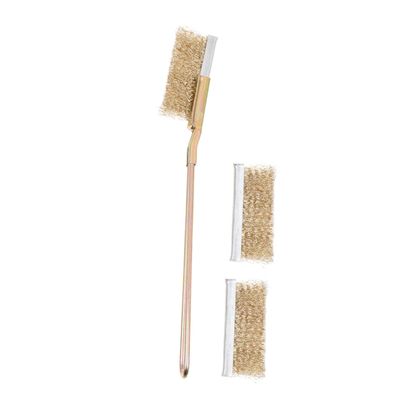 INOOMP Steel Bristle Birdcage Brush with Long Handle
