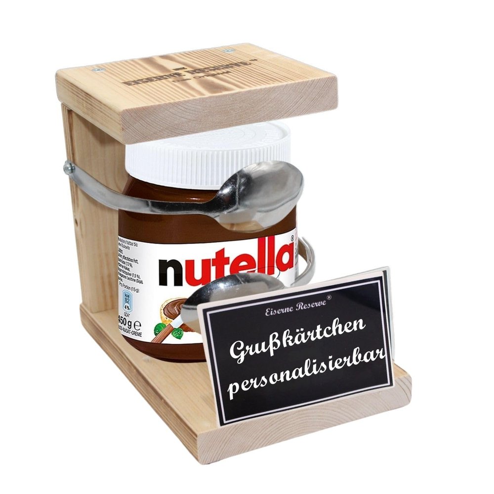 Personalized 70th Birthday Gift for Men and Women – Iron Reserve Spoon Nutella Jar (1 x 450 g)