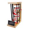 Personalized 40th Birthday Gift Idea – “Iron Reserve” Metal Cage with duplo Chocolate Bars (20 x 18.2 g), incl. Note – Gift for a 40th Birthday view 1