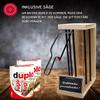 Personalized 40th Birthday Gift Idea – “Iron Reserve” Metal Cage with duplo Chocolate Bars (20 x 18.2 g), incl. Note – Gift for a 40th Birthday view 3