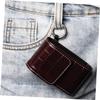 OATIPHO Brown Leather Case for Blood Oximeter, Compact Portable Protective Storage Bag view 2