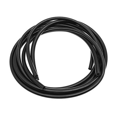 FENGXCUI 1 m Black Flexible Silicone Aquarium Air Pump Tube, -60 to 200°C, OD 12 mm/ID 6 mm