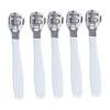 Foot Callus Remover, 5-Piece Set, Stainless Steel and Plastic, White view 1