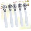 Foot Callus Remover, 5-Piece Set, Stainless Steel and Plastic, White view 3