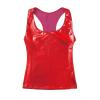 Generic Black Patent Leather Corset, Sexy Women's Lingerie with Soft Halter Vest, Bodice, Leather Vest, Sexy Back Lingerie (Red, XL) view 3