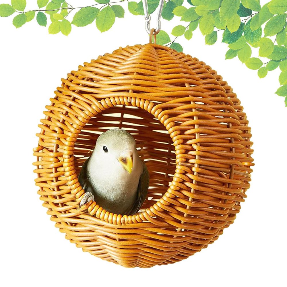 Hummingbird Nest Artificial Rattan Birdhouse for Hummingbirds