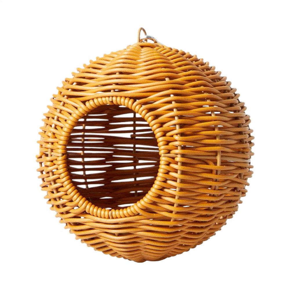 Bird Cage House Replica Rattan Parrot Nest