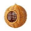 Bird Cage House Replica Rattan Parrot Nest view 1