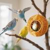 Bird Cage House Replica Rattan Parrot Nest view 2