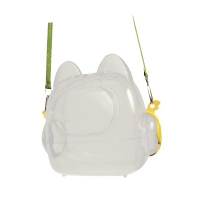 Gcljlmy Hamster Carrier, Transparent Small-Animal Travel Cage